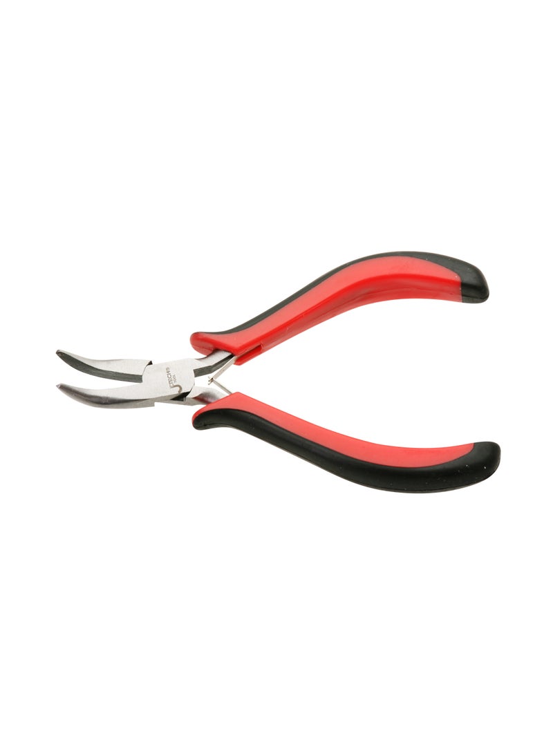 jetechtool Jetech Mini Bent Needle Nose Pliers, 5.2-Inch, Chrome Vanadium Steel, Soft Grip for Jewelry Making, Wire Wrapping and Object Gripping - MP-5E - Image 1